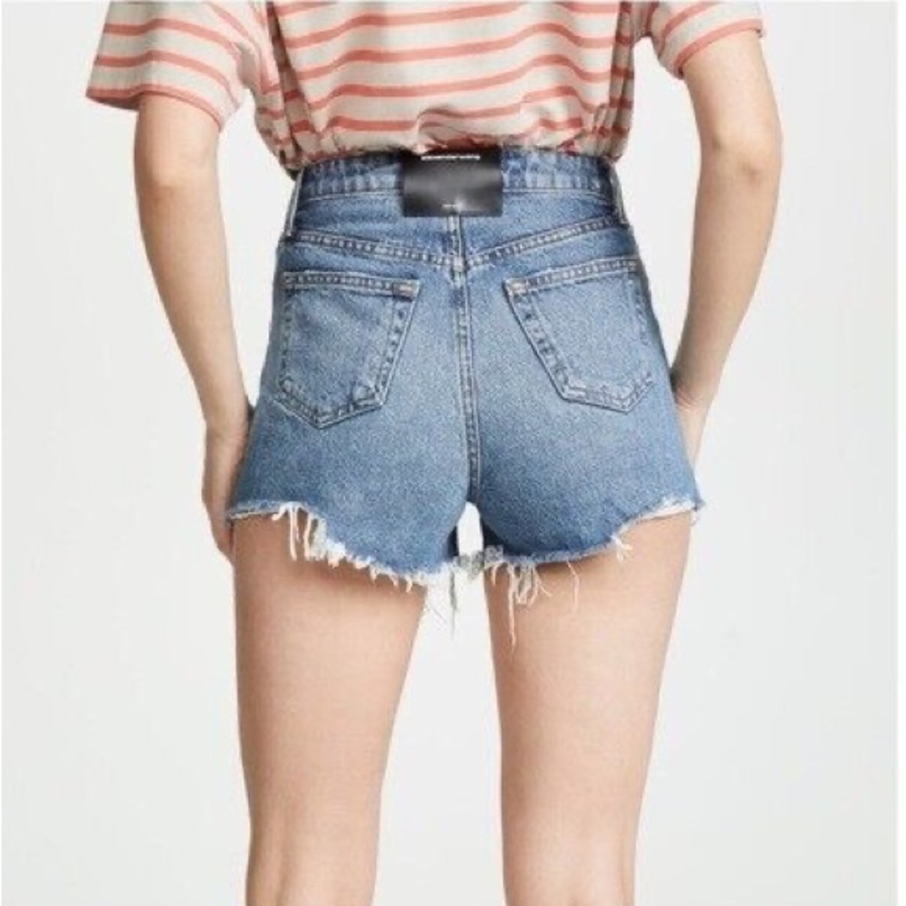 🆕ALEXANDER WANG Bite Cut Off High Rise Denim Shorts